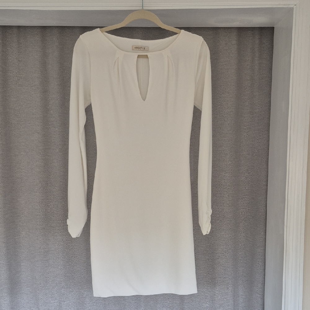 Sexy White Long Sleeve Dress